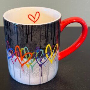 Lang BLEEDING HEARTS / LOVE WALL Ceramic Mug w/ Mural Artwork by James Goldcrown
